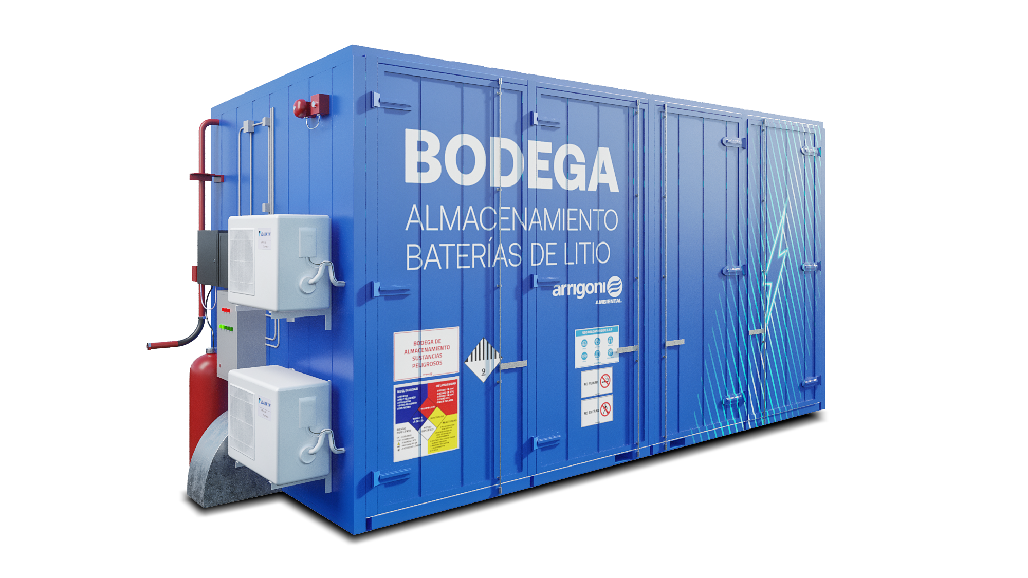 Almacenamiento especializado para litio